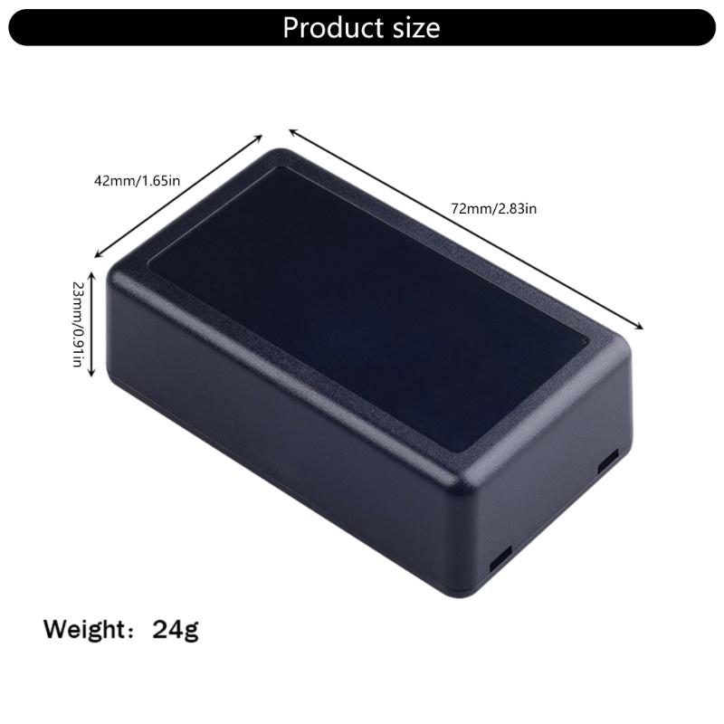 Multipurpose Flexible Layout Instrument Storage Case Waterproof Enclosure Box for Electronics Projects In White & Black