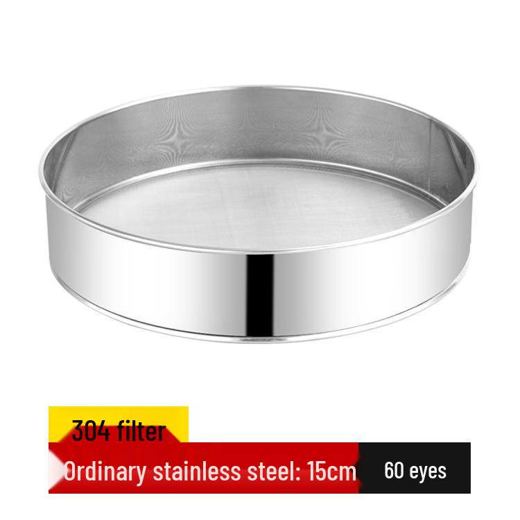 304 Stainless Steel 60 Mesh Flour Sieve for Baking and Sugar Filtering