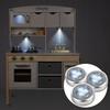 Lot De 3 Lampes LED Tactiles Autocollantes À Piles, Lumière Blanche, Argenté - Kinderplay (LED3)