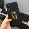 For Samsung Galaxy A50 A50S A30S Case Silicone Letters Crown Back Cover Phone Cases For Samsung A50 A 50 30 S A307F A507F Fundas