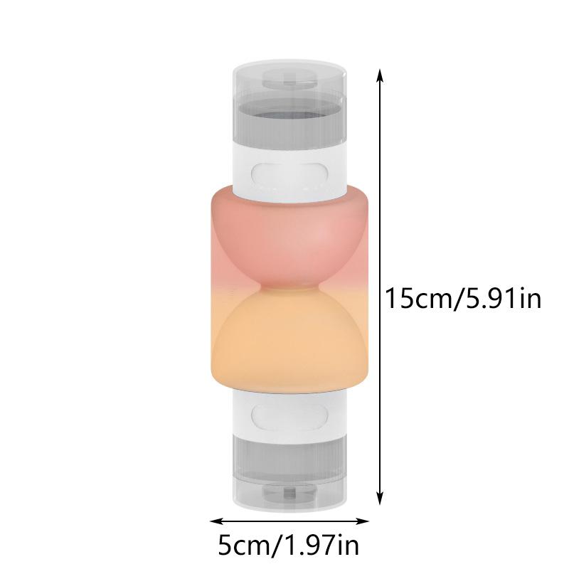 Refillable Silicone Travel Bottles Outdoor Double Soft Squeeze Tube for Shampoo Lotion Portable Toiletries Container Accessories