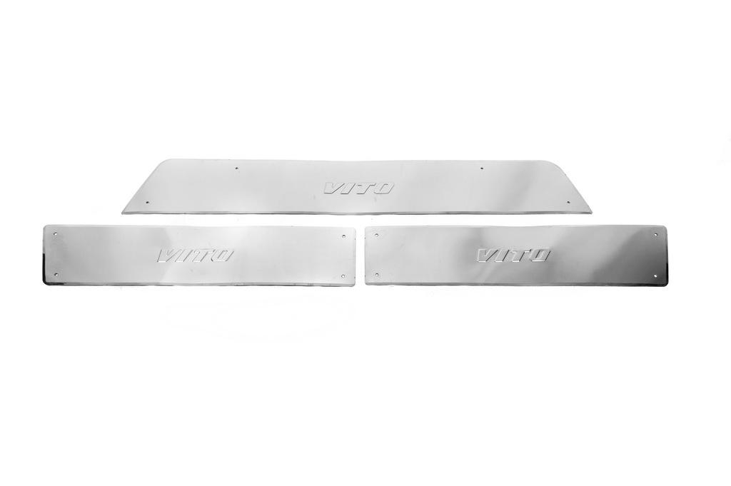 

Door sill trims Carmos (3 pcs, stainless) for Mercedes Vito/V-class W447 2014-