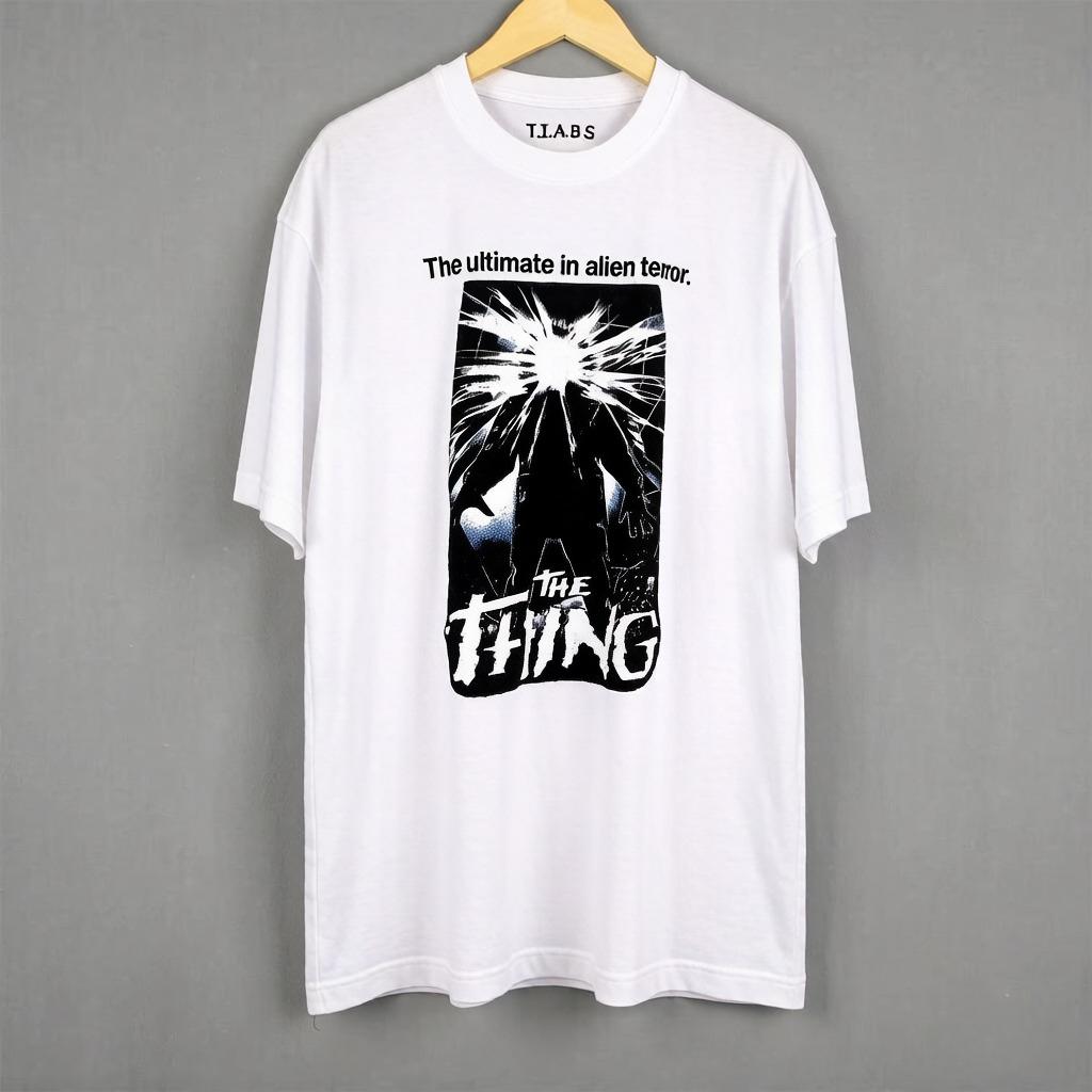 

The Thing T Shirt John Carpenter 80S Horror SiFi Cult Movie They Live Halloween Prince of Darkness Unisexs Cotton Printed Shirt XL