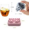 3D Skull Ice Block Mold Skull Shape Whiskey Ice Block Silicone Skull Ice Grid Ice Model Bar Creative Skull Silicone Ice Grid