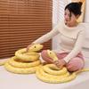 Large Simulation Golden Python Doll Plush Toy Zodiac Snake Big Python Doll Tricky Spoof Doll