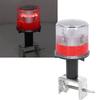 Solar Powered LED Strobe Robust Reflective Waterproof Beacon Warning Light Cone Lamp with Iron Bracket