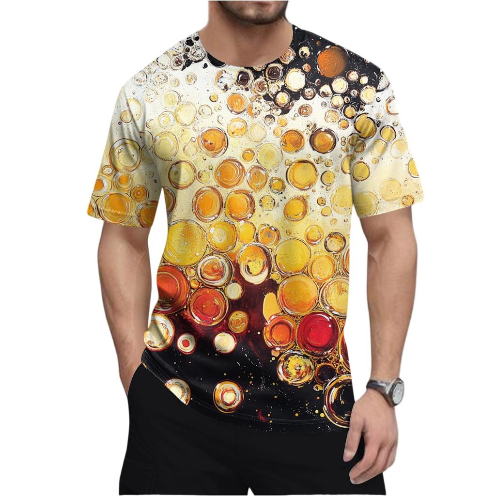 Men'S Fashionable T-Shirt, Street Casual Short Sleeved Clothing