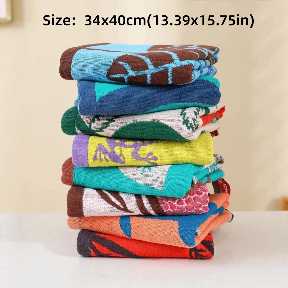 High Quality 34x40cm Large Hand Towel Quick Dry 4 Layer Cotton Gauze Kitchen Towel Decorative Tea Towel Home Restaurant