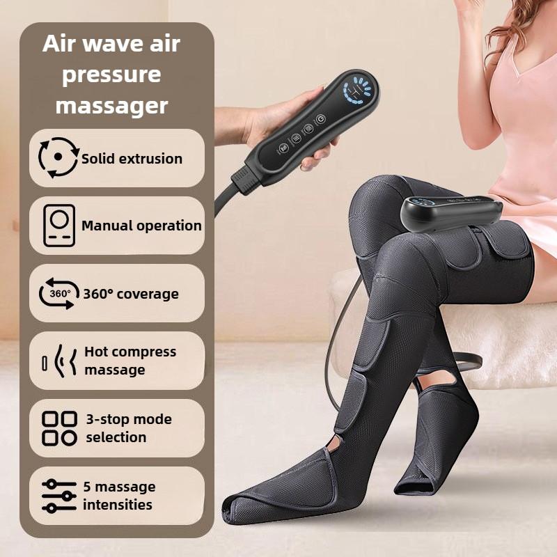 360° Coverage Leg Massager Air Pressure Calf Massager Hot Compress Pain Relief Improve Circulation Calf Massage Machine