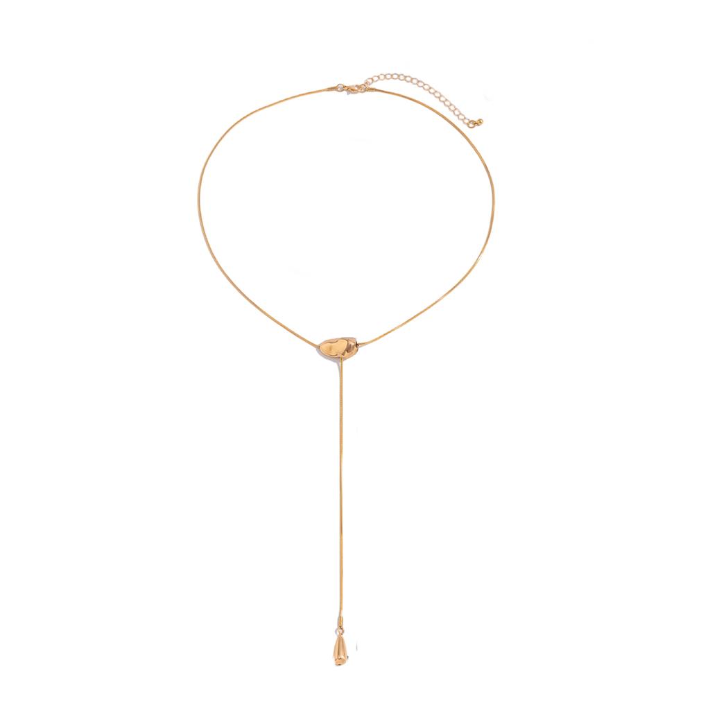 Adjustable Snake Necklace Featuring Metallic Luster Irregular Shape High Quality Iron Sweater Chain for Women Gift