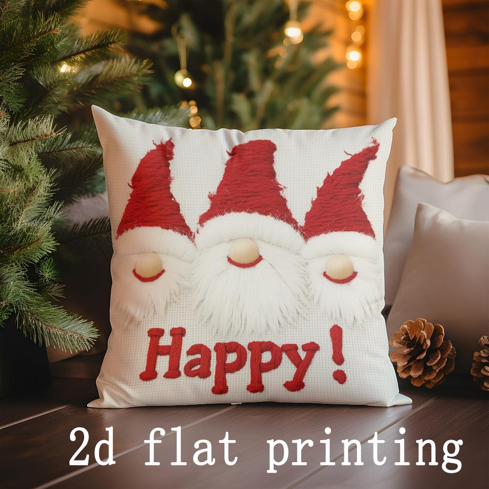 Heimdeko Weihnachtlich-Thematische Dekorative Kissenbezüge für Zuhause Muster Kissenbezug Geeignet für Sofa Schlafzimmer Auto Kissenbezug