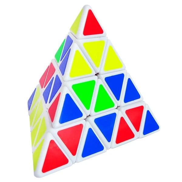Magic 4 până la 4 Piraminx Sengso Triunghiular Puzle 4x4x4 Triunghi Cub Piramix Shengshou Piramik Cadou maghiar pentru copii de la 9 la 12 ani