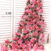 Artificial Flower Silk Cherry Blossom Hanging Vine Home Garden Wedding Garland Arch Party Cherry Blossom Wall Decoration