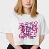Dolphin Pattern Zero Bug Games Letter Prints Crop T-shirts Cotton Women Tops O-Neck Short Sleeves Tees Fashion Female Clothing