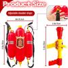 Firefighter Backpack Water Toy Pretend Play Outdoor Activity Tank Sprayer with