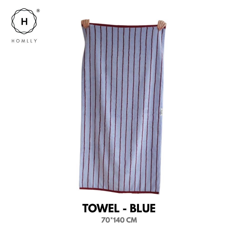 HOMLLY Edo Classic Stripe Face Bath Luxury Pure Cotton Towel
