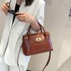 Crossbody Bag Women's Commuter Bag Women's Light Luxury and Niche Genuine Leather Hand-held Shoulder Bag