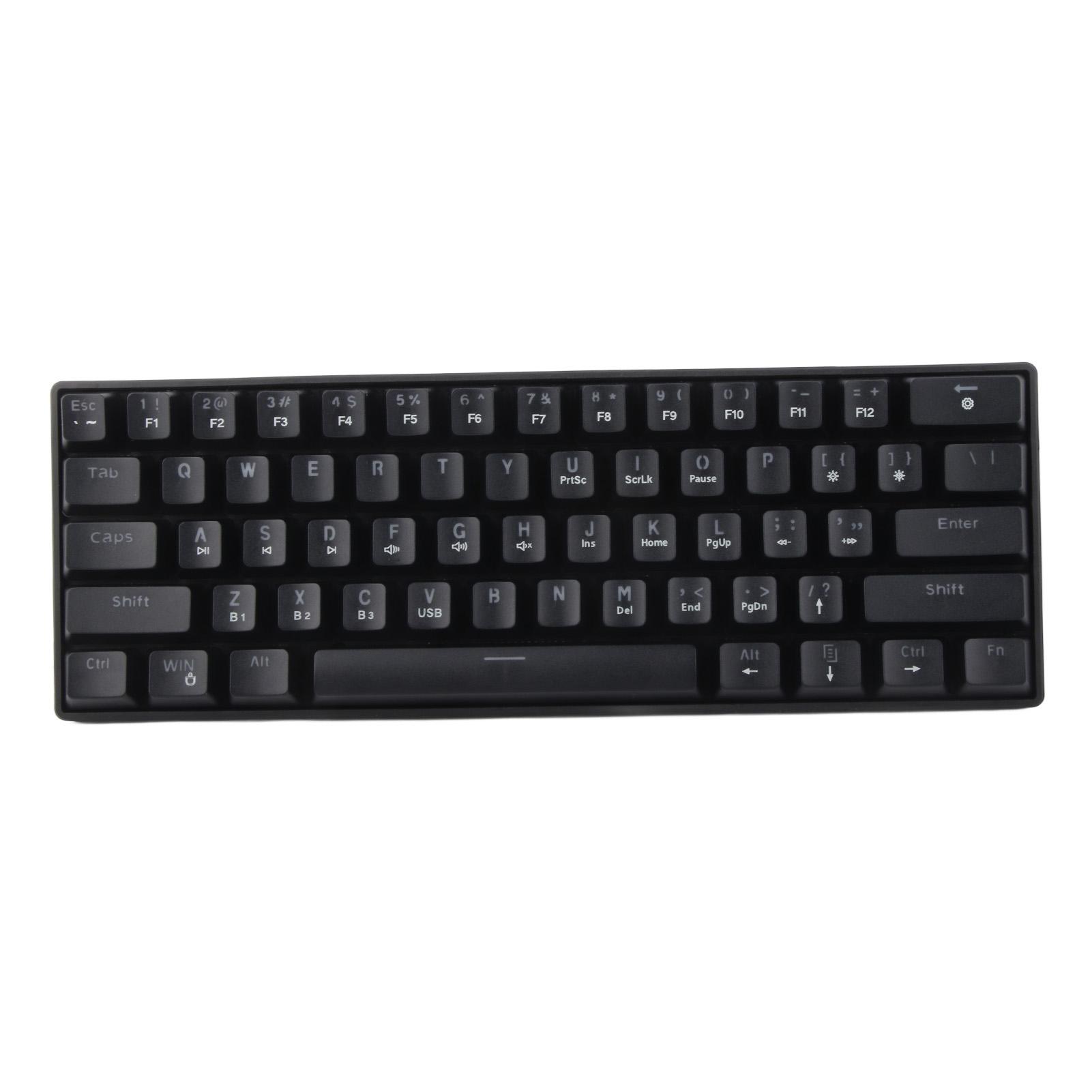 

Механическая клавиатура 61 клавиша двухрежимная цветная подсветка игровая универсальная компьютерные аксессуары