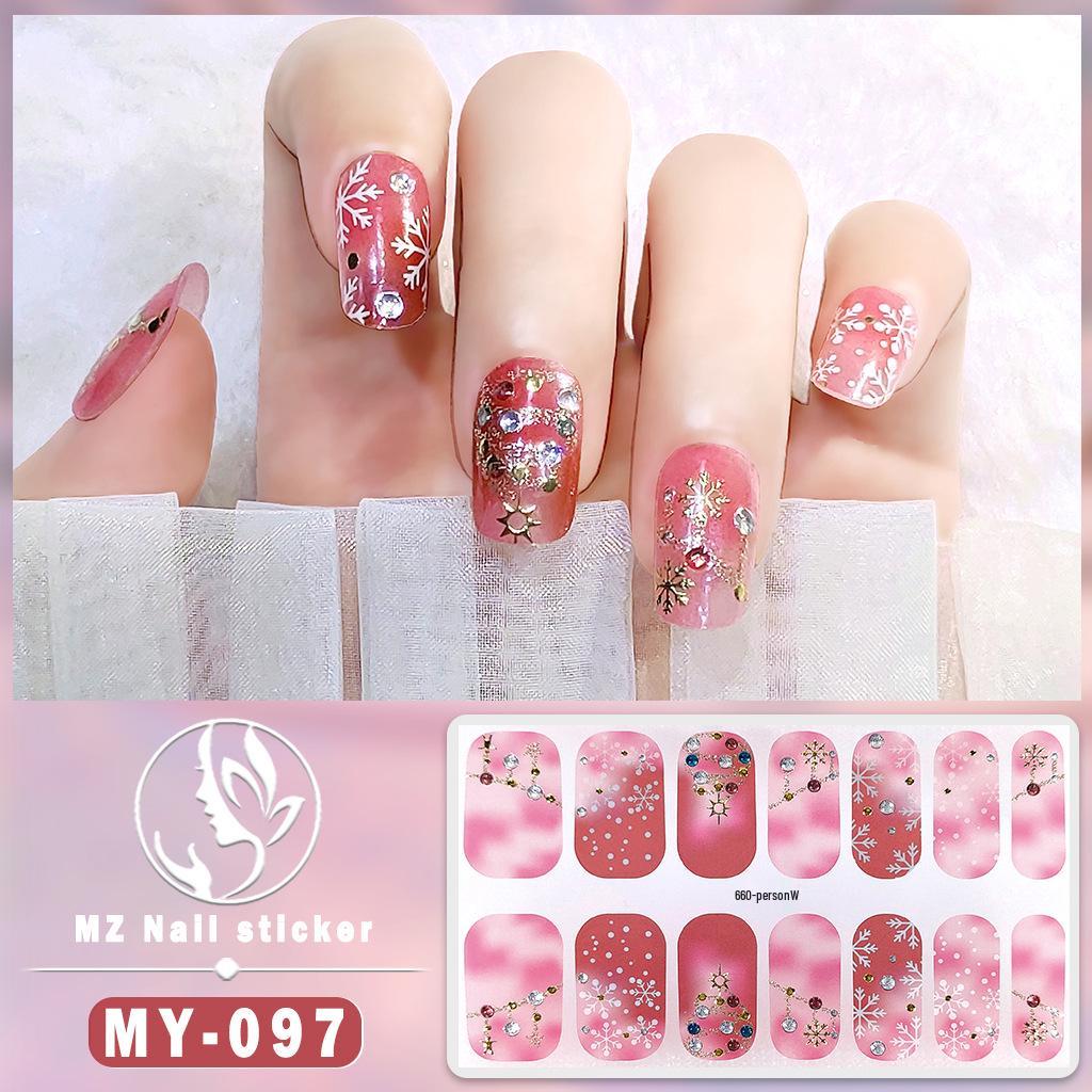 3D Waterproof Gel Nail Polish Film – Diamond & Laser Nail Art Stickers