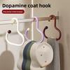 New Style Hook for Home Use - Multi-dopamine Closet Hat Holder, Wall Hook for Avoiding Drilling, Wardrobe Tie, Belt and Scarf Holder Storage Rack