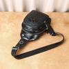 Crocodile Bone Pattern Leather Men's Chest Bag Crossbody Personalized Trendy Casual Single Shoulder
