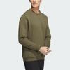 adidas Go-To Crewneck Sweatshirt Solid Logo Golf Long Sleeve Sweatshirt Men Sweatshirt Rock-Olive IA2944