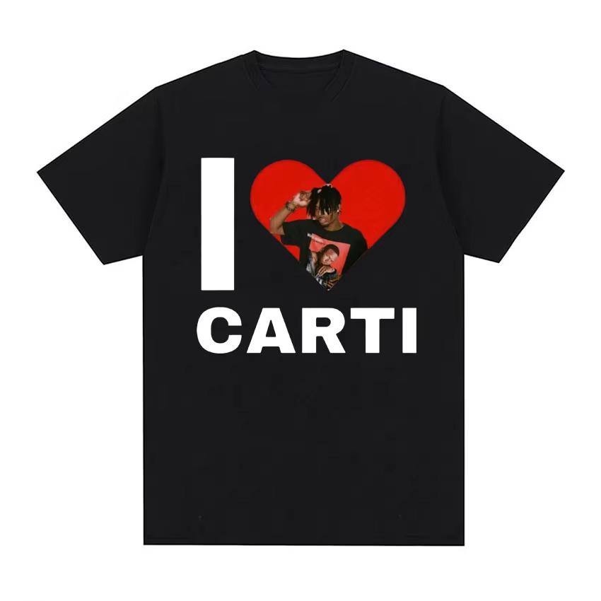 I Love Playboi Carti Rapper Graphic Tshirt Men Women Harajuku Y2k Short Sleeve T-shirt Male Oversized T Shirt Streetwear