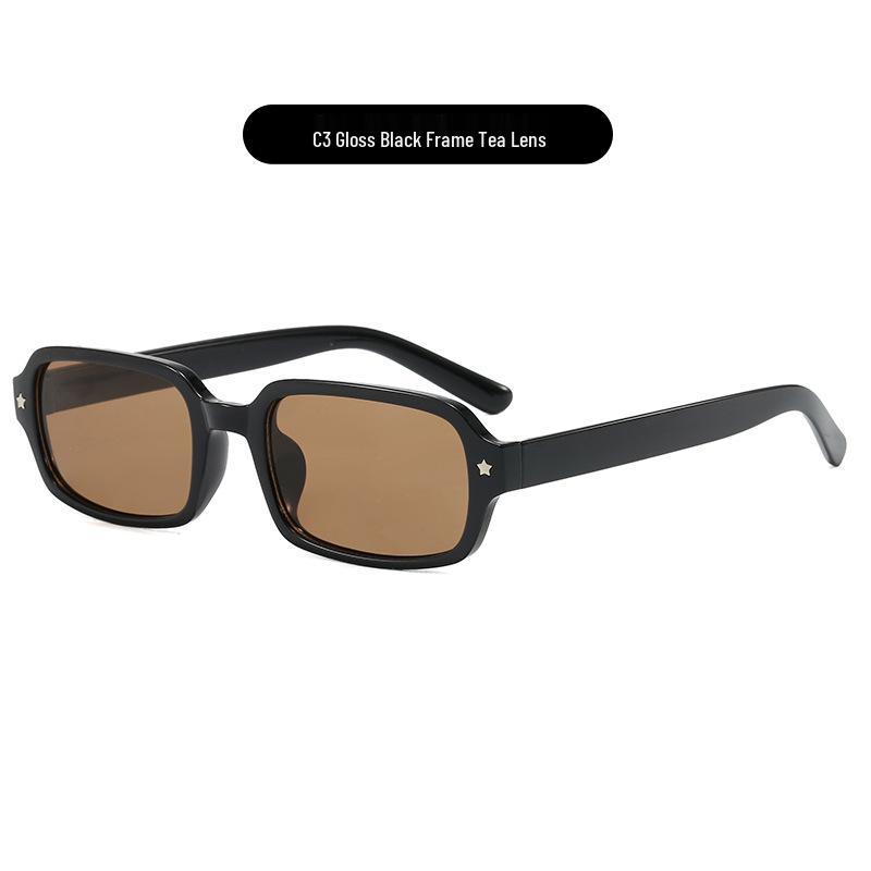 Square Star Retro Sunglasses - European & American Style, Fashionable UV Protection As shown