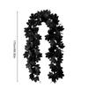 Fall Garland Autumn Decor 2pcs Black Realistic Maple Leaves Garland Mysterious Gorgeous Fall Decorations Outdoor For Christmas