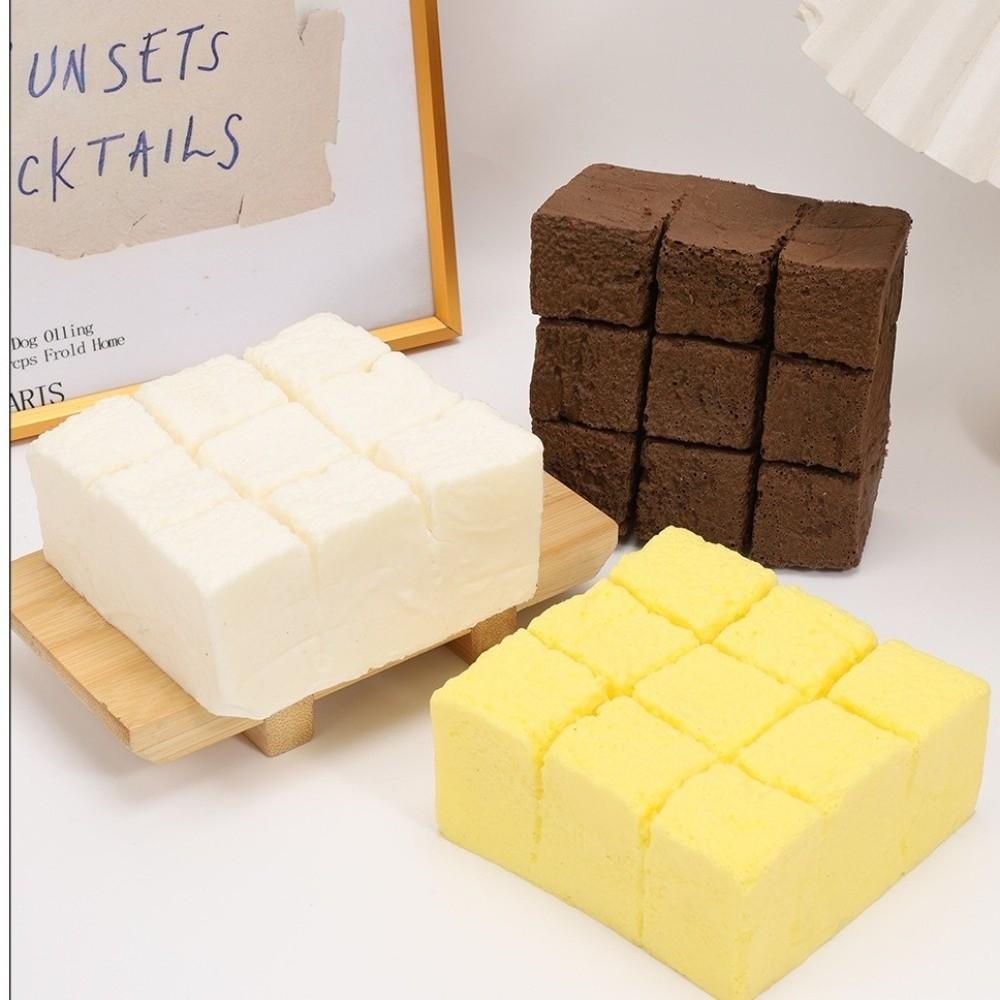 Wet Soft Slow Rebound Tofu Toy Slow Rebound Simulation Tofu Toy Tofu Squeezable Toy Ornament Use