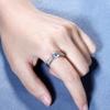 S925 Sterling Silver Starlight Queen Moissanite Ring: Exquisite, Fashionable, High-End Jewelry