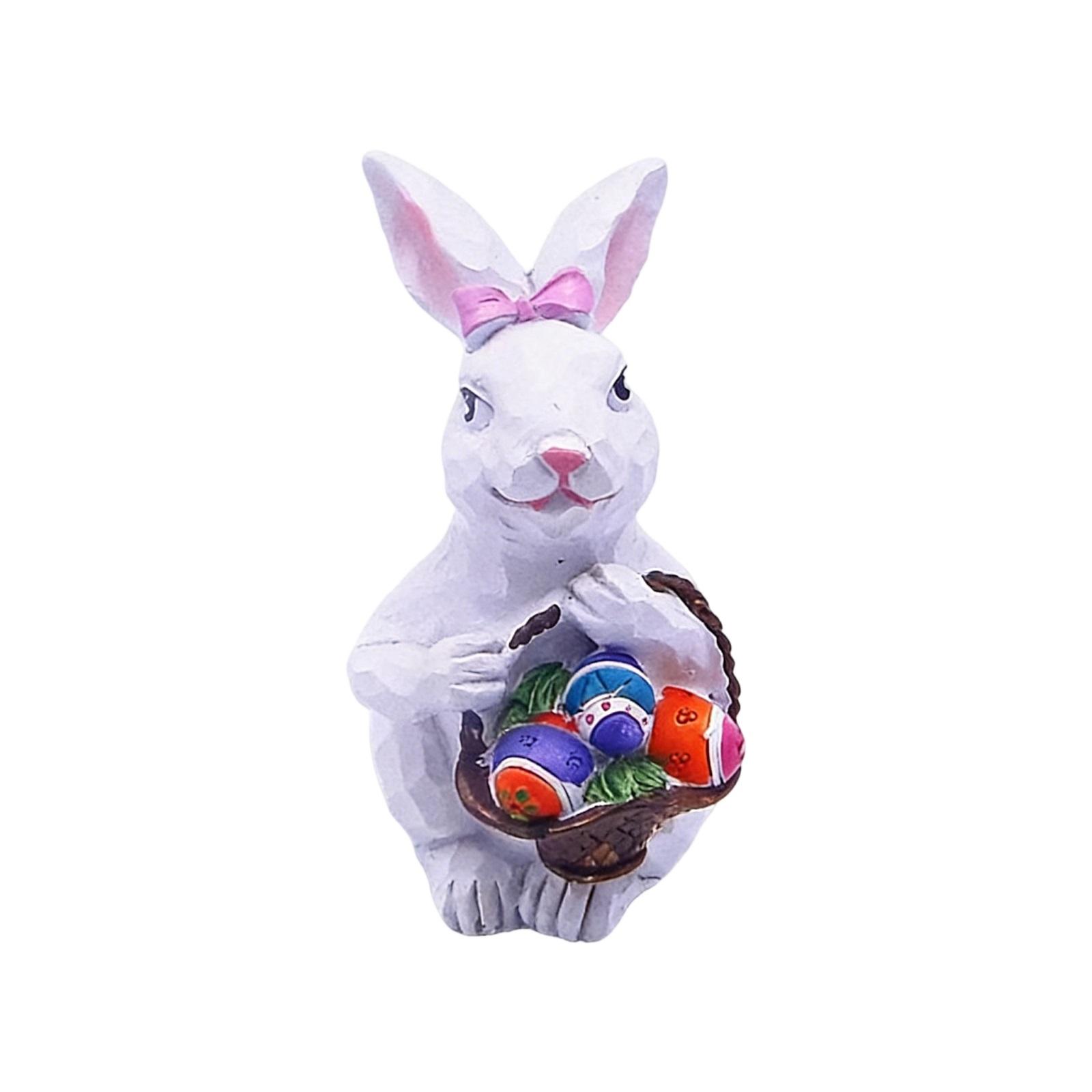 

Easter Resin Bunny Figurine - Whimsical Garden Decor For Outdoor , Patio, & Spring Display One Size
