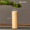 Retro Cowhide Paper Tea Can: Green & White Tea Storage Box