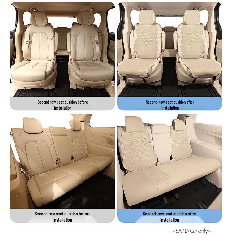 2024 Toyota Sienna Luxury 2.5L Hybrid AWD Suede Seat Cover for 7-Seater