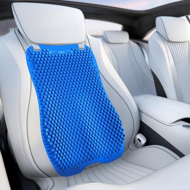 Cool Breathable Silicone Car Seat Cover Cushion Lumbar Back Support Massage Universal Summer Silica Gel Back Rest for Nissan