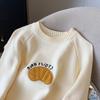 New Arrival: Cozy Orange Embroidered Pullover Sweater - Women's Autumn Winter Knit Top