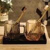 Light Luxury Glass Mouthwash Cup Set