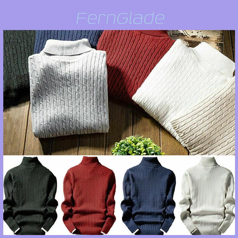 Men's Winter Slim Turtleneck Pullover Sweater For Casual Stylish Looks