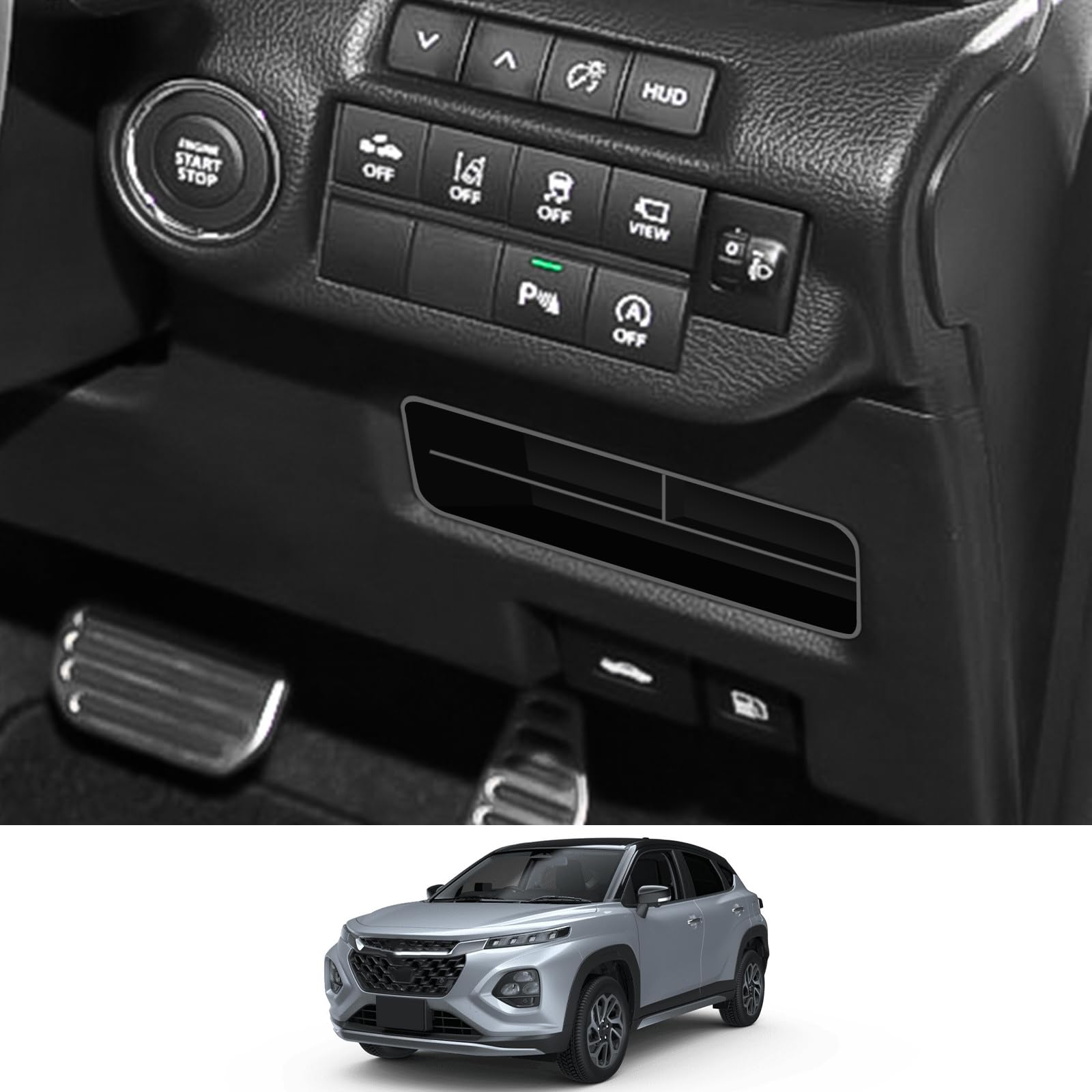 

CDEFG 2025 New Model Suzuki Fronx Console Box Center Console Tray Accessories ABS Material Suzuki Fronx