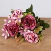Fake Roses, Artificial Flowers Realistic Silk Faux Rose With Stems For Wedding Decoration Anniversary Bridal Bouquet Floral Arrangement