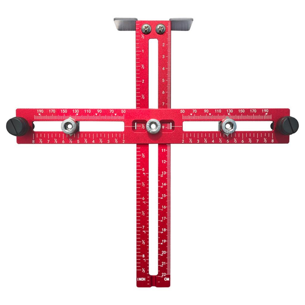 Cabinet Hardware Jig Adjustable Handle Template Tool Punch Locator Drill Guide Aluminium Alloy