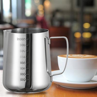 350ML 600ML 1000ML Edelstahl Latte Art Tasse Tropf-Proof Kerze, Der Krug Hohe Temperatur Beständig Milch
