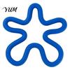 Heat Insulation Bowl Pad Silicone Coaster, Irregular Flower Shape, Kitchen Countertop Protector, Non-slip Multi Purpose Coaster Trivet for Hot