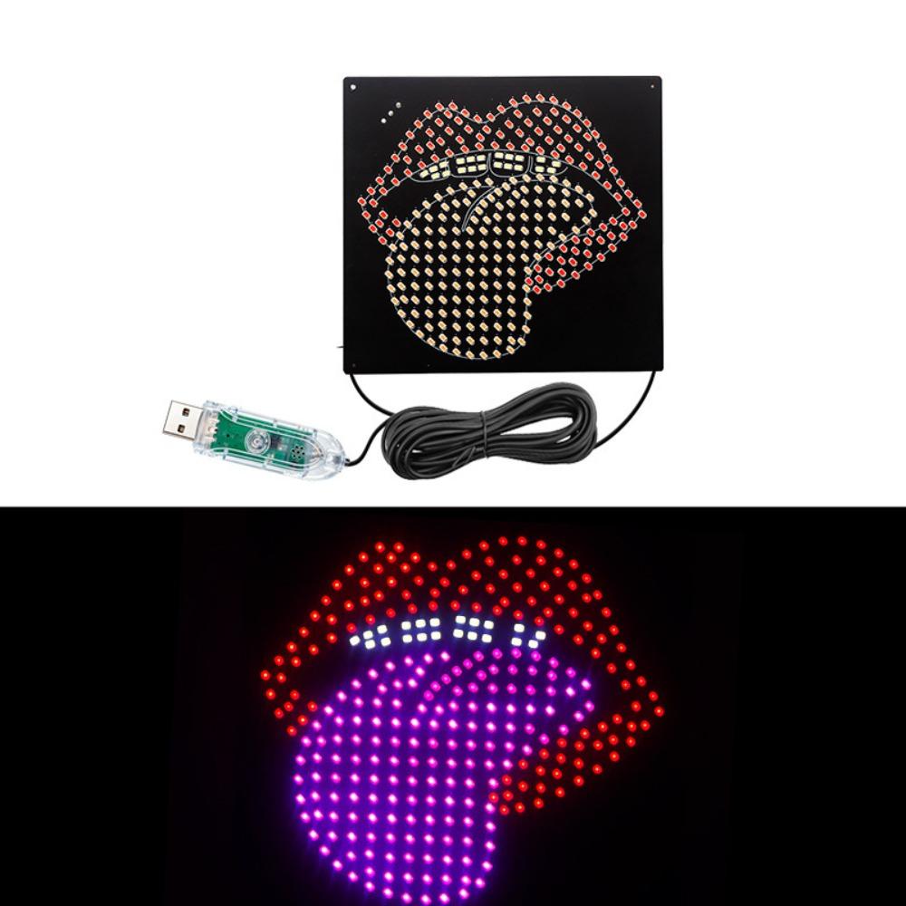 

Creative Lip Tongue Car Light Dynamic Auto Display Lights Window Decoration Car Light