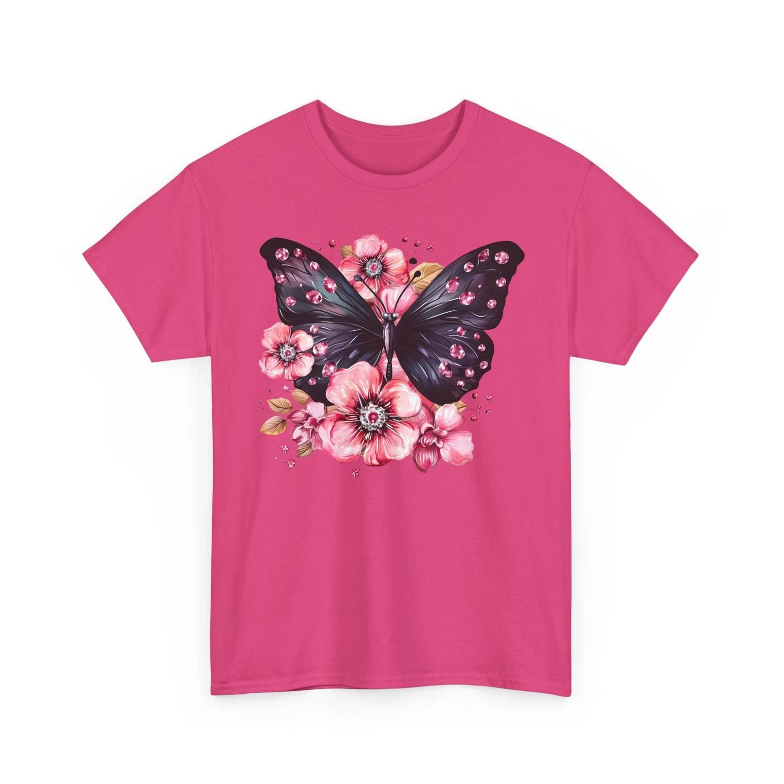 

Butterfly Shirt for Women Vintage Graphic Tee Oversized Aesthetic Boho Trendy S