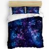 3pcs Bedding Set Star Galaxy Starry Sky Home Textile Duvet Cover Pillow Case Boy Kid Teen Girl Bedding Covers Set