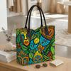 Boho Tribal Print Tote Bag Casual Large Capacity Shoulder Handbag for Daily Use