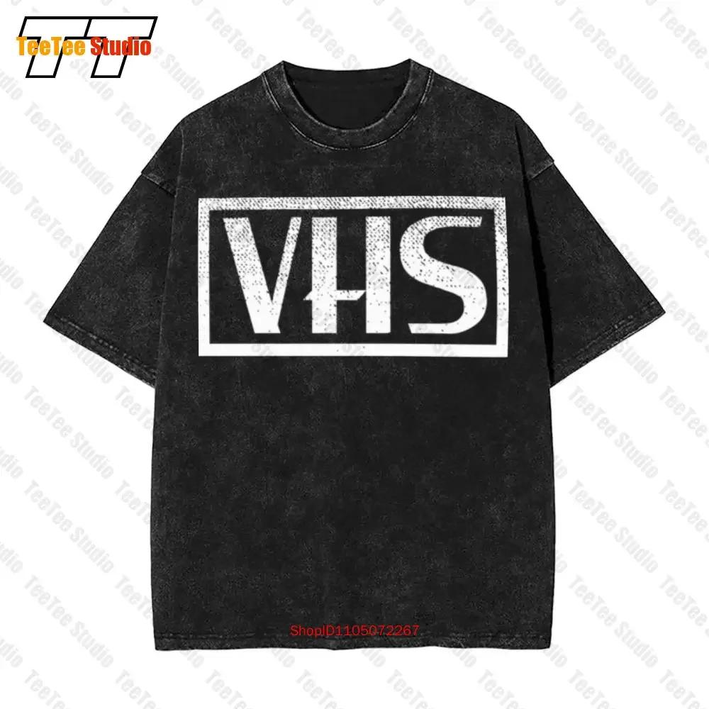 Retro Vhs Video Home System Cassette Tape Recorder S S Vintage Oversized TShirt YH S
