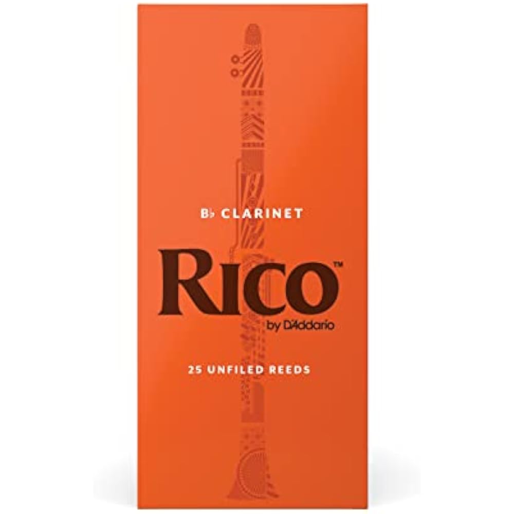 D'Addario WoodWinds Daddario Reed for Bb Clarinet RICO RCA2535 [Hardness: 3.5] Pack of 25 [Domest...