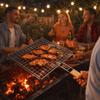 Stainless Steel Grilling Baskets Rustproof Grilled Fish Net BBQ Rack Mesh  Outdoor Cooking